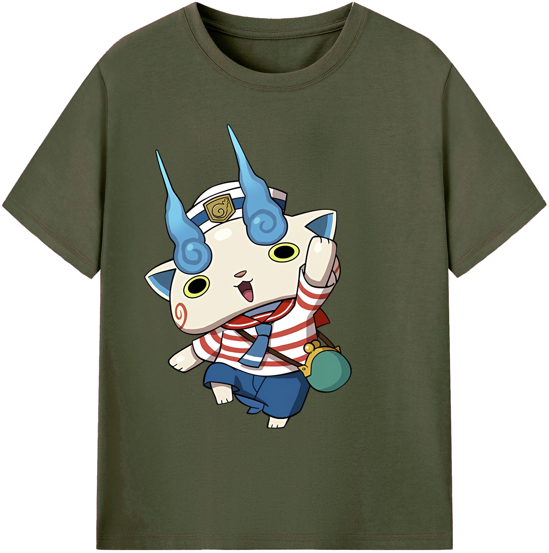 （画像用） 妖怪ウォッチ Yo-kai Watch 綿100％ メンズ半袖Tシャツ｜肌触りやわらか＆通気性